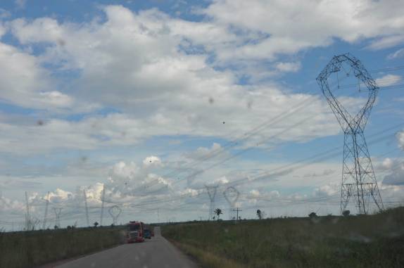 O 'linhão', que traz a energia gerada em Tucuruí - PA